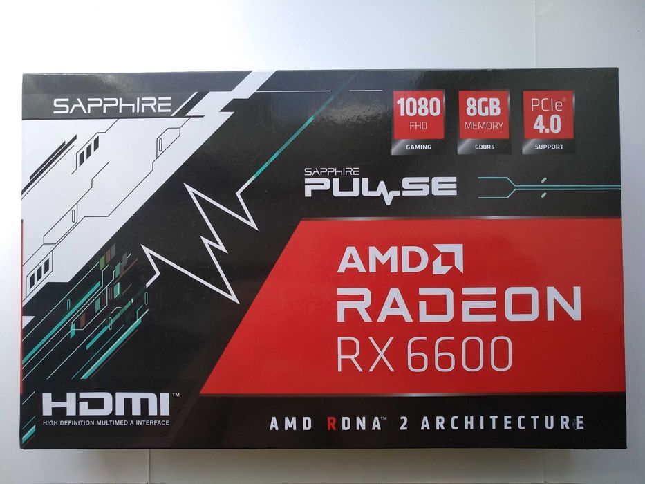 Нова Відеокарта Sapphire PULSE RX 6600 8gb