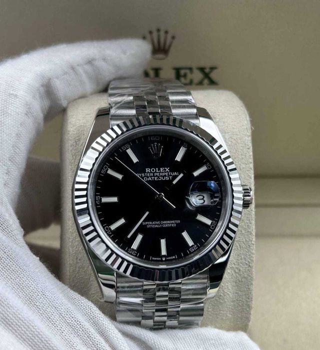 Rolex Datejust Jubilee Black Dial 41mm Ref116334 3235 Movement