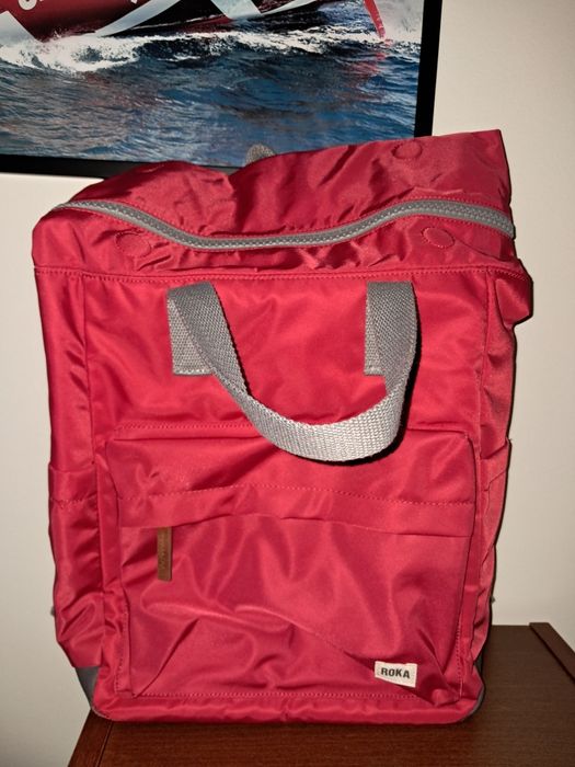 Mochila impermeável vermelha