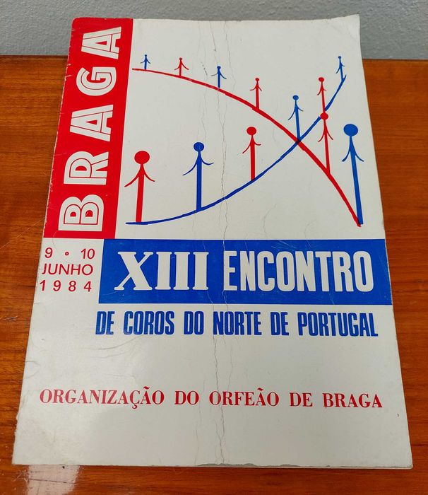 Folheto alusivo ao XIII Encontro de Coros do Norte de Portugal - Braga