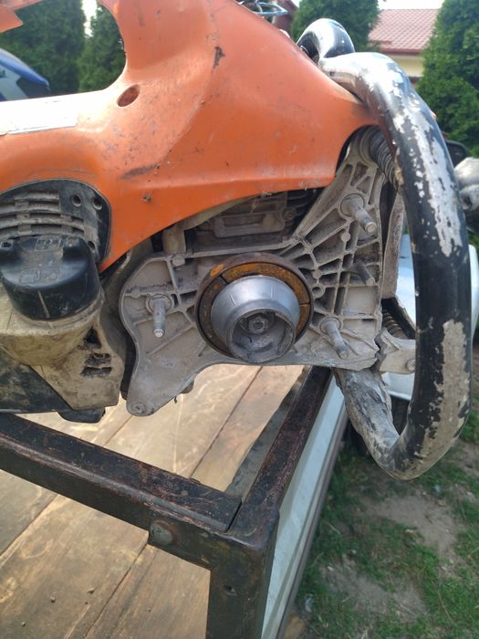 Stihl 410 piła do betonu uszkodzona ,przejechana