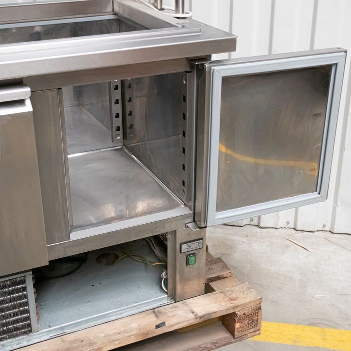 Lada sałatkowa chłodnicza Dora Metal 108x70x130 cm