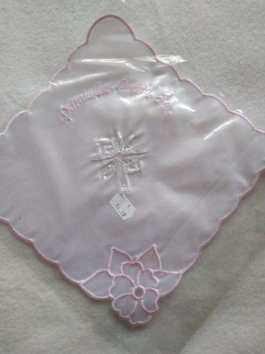 Szatka do chrztu nakrycie okrycie pajacyk