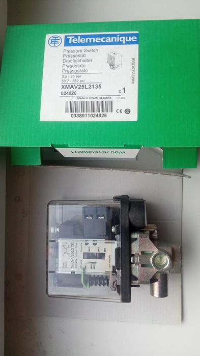 Механическое реле давления от 3,5 до 25 бар ( датчик тиску ) XMAV25L2135 Telemecanique