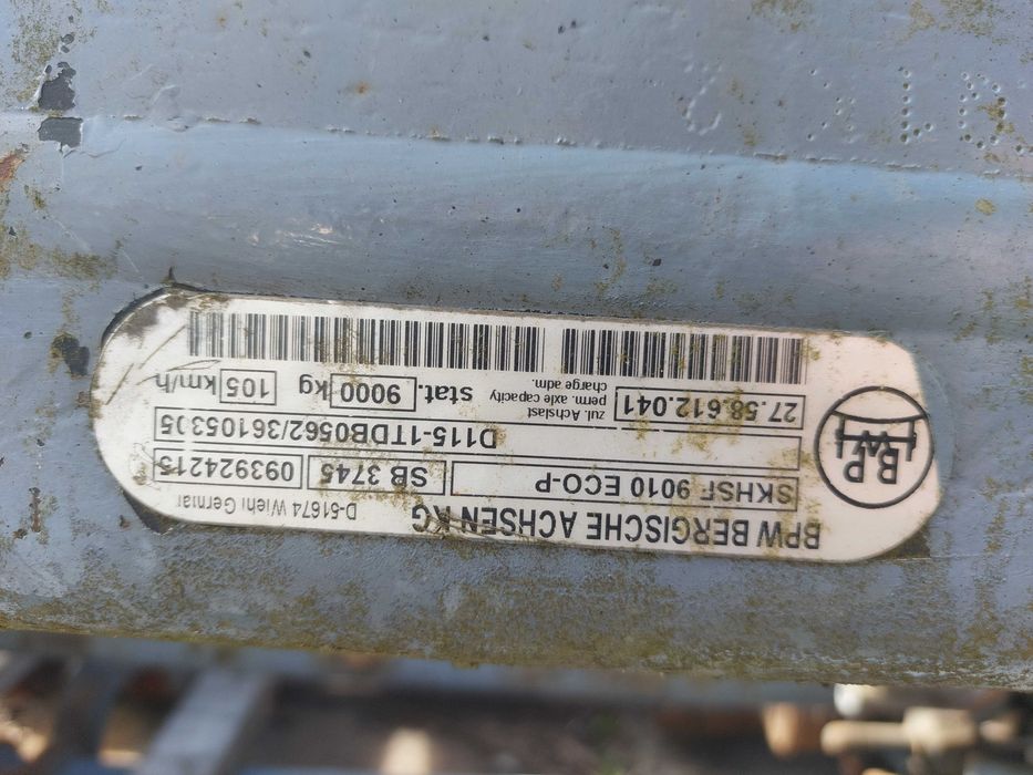 oś używana BPW eco plus naczepa ET0 SKHSF9010 ECO-P SB3745