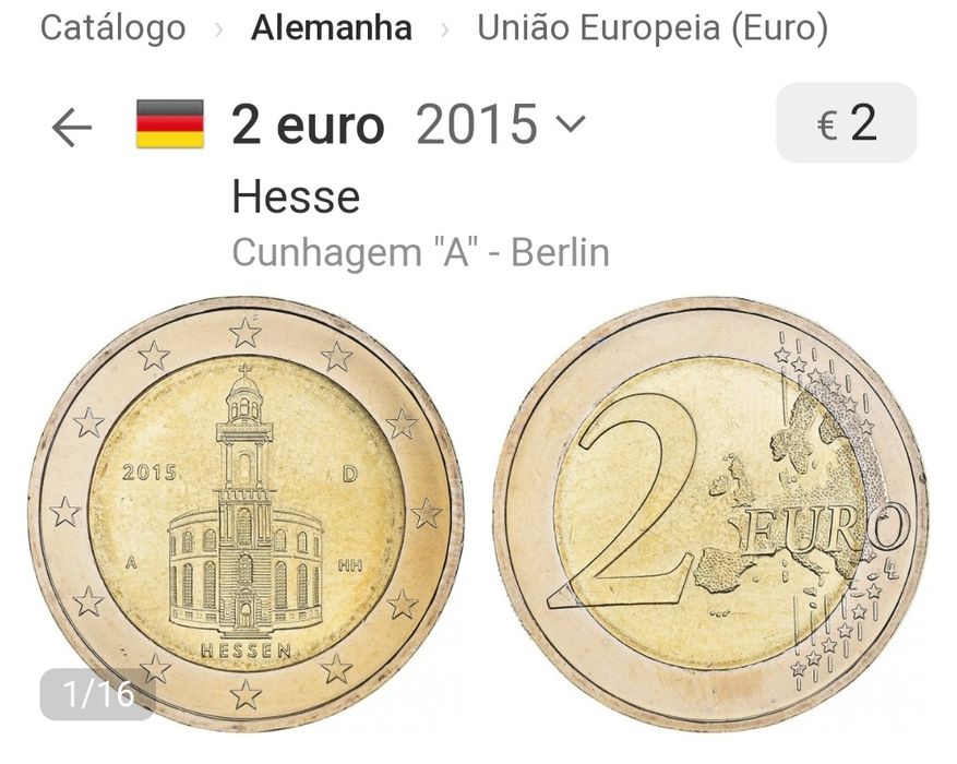 Moeda 2€, Alemanha 2015