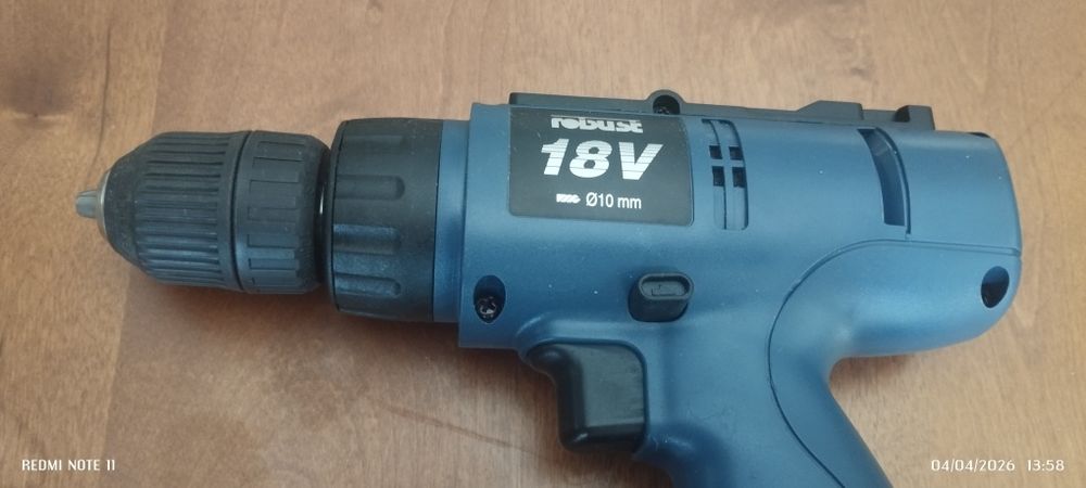 Aparafusadora ROBUSE 18V Cordless Drill convertida para Lítio