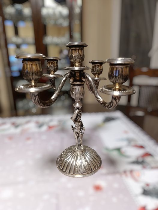 Підсвічник посріблений