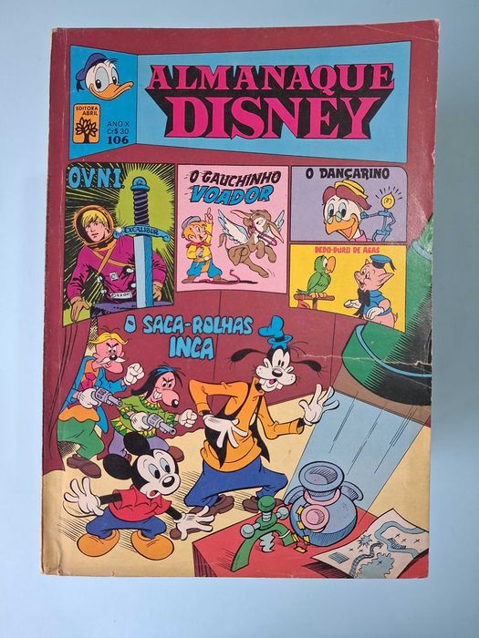 ALMANAQUE DISNEY - Lote de revistas anos 70/80 brasileiras Editora Abril.