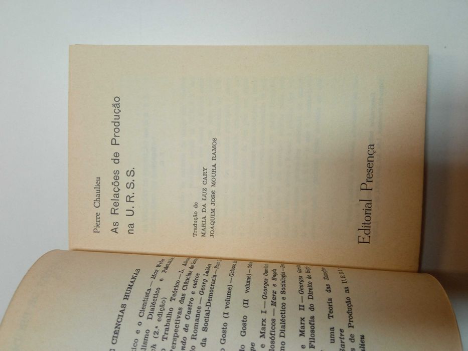 As relações de Produção na URSS, de Pierre Chaulieu