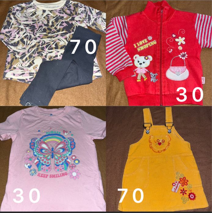 Лосины , футболка на девочку 2-3