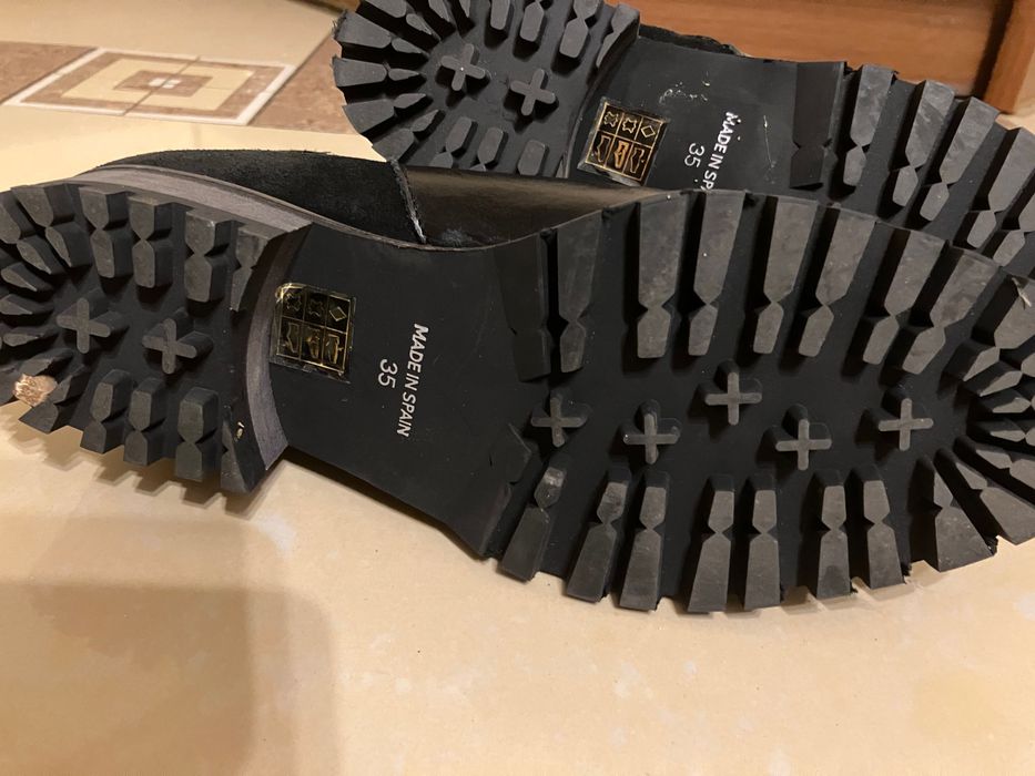 Sztyblety - botki, skóra naturalna