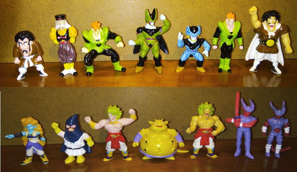 69 Figuras Dragon Ball Z 4-9cm (Coleção BS/S.T.A. de 1989)