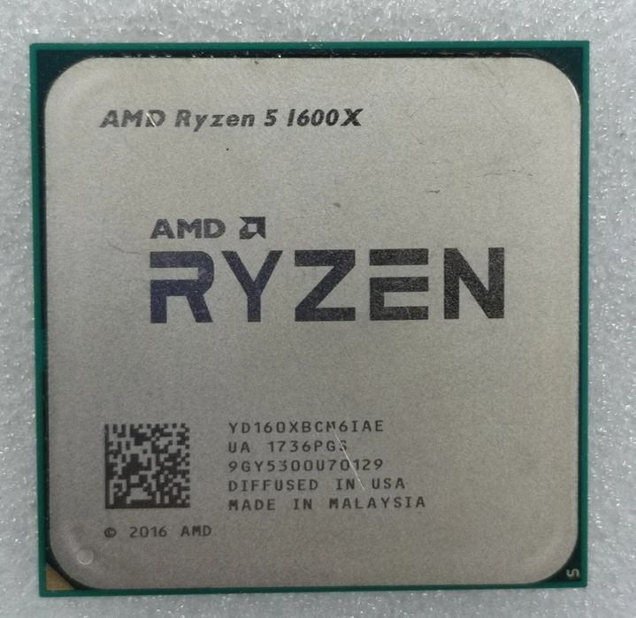 Процесор AMD Ryzen 5 1600X (AM4) — ідеальний стан, будь-які тести