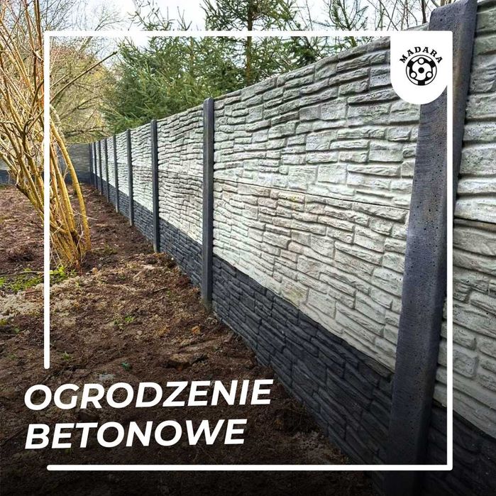 Płot betonowy, Ogrodzenie betonowe, Montaż, Sprzedaż