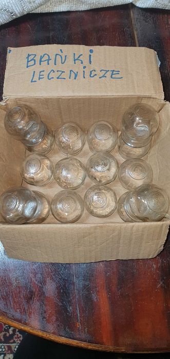 Bańki lecznicze szklane