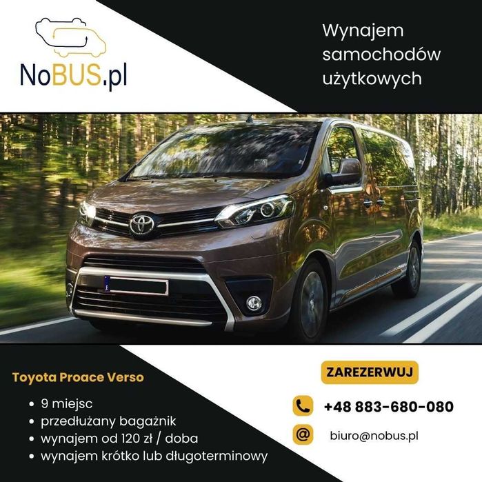 [NoBus] • Wynajem busów busa bus dostawczy osobowy 9 7 BRYGADÓWKI  •