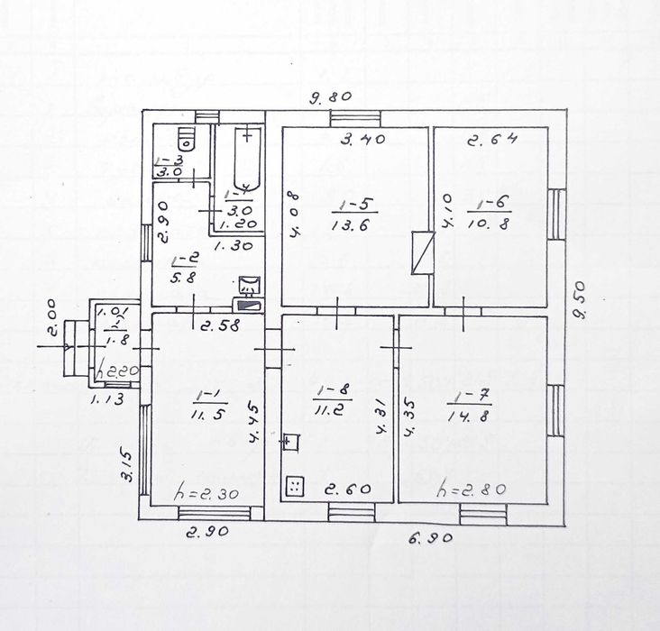 Продам будинок Фастів 77м Ділянка 13сот Петровського 33 Цегла Газ Вода