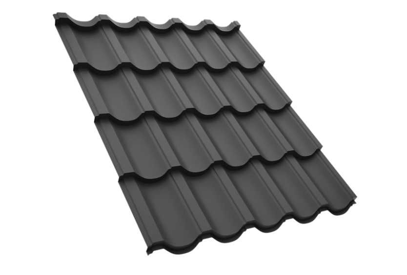 Металочерепиця  Черепиця  Металлочерепица графит