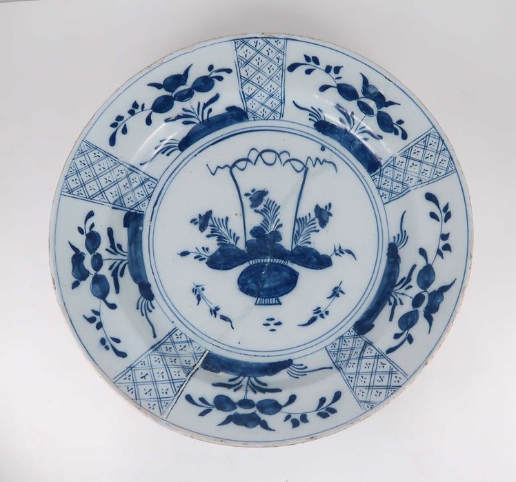 Grande Prato Delft Séc. XVIII - 34.5 cm