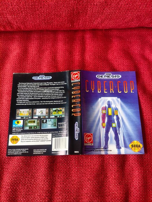 Capa SEGA Master System CYBERCOP