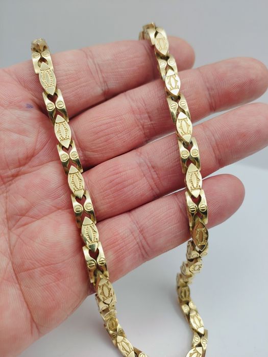 Złoty Łańcuszek Cartier Pr.585 14K Nowy 55cm