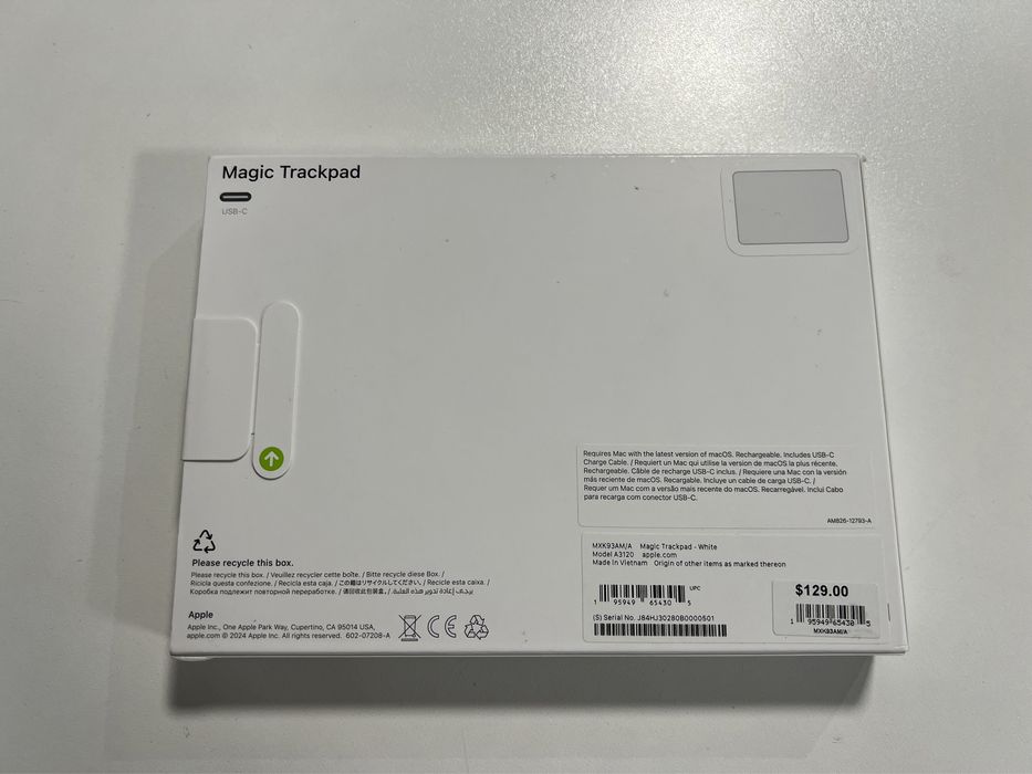Magic Trackpad (USB‑C) White (MXK93)