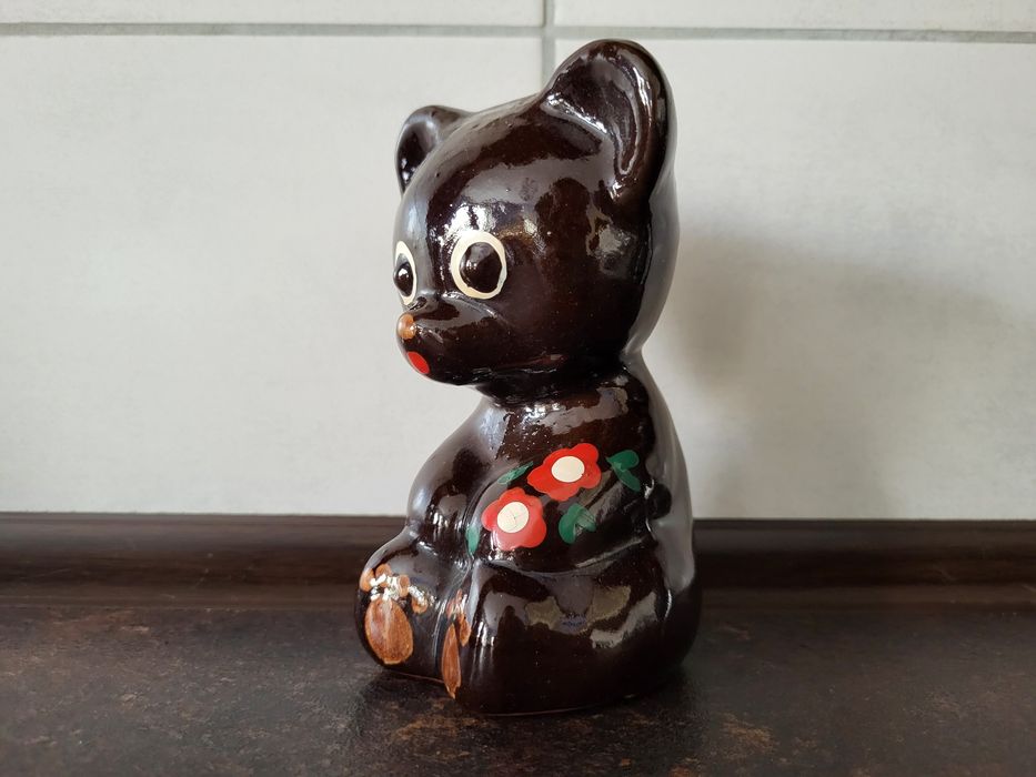 Ceramiczny miś PRL
