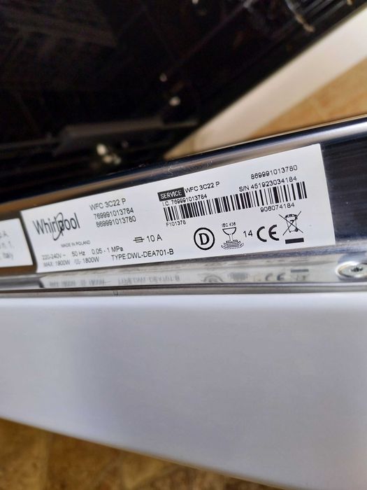 Maquina de Lavar Loiça Whirlpool WFC 3C22P