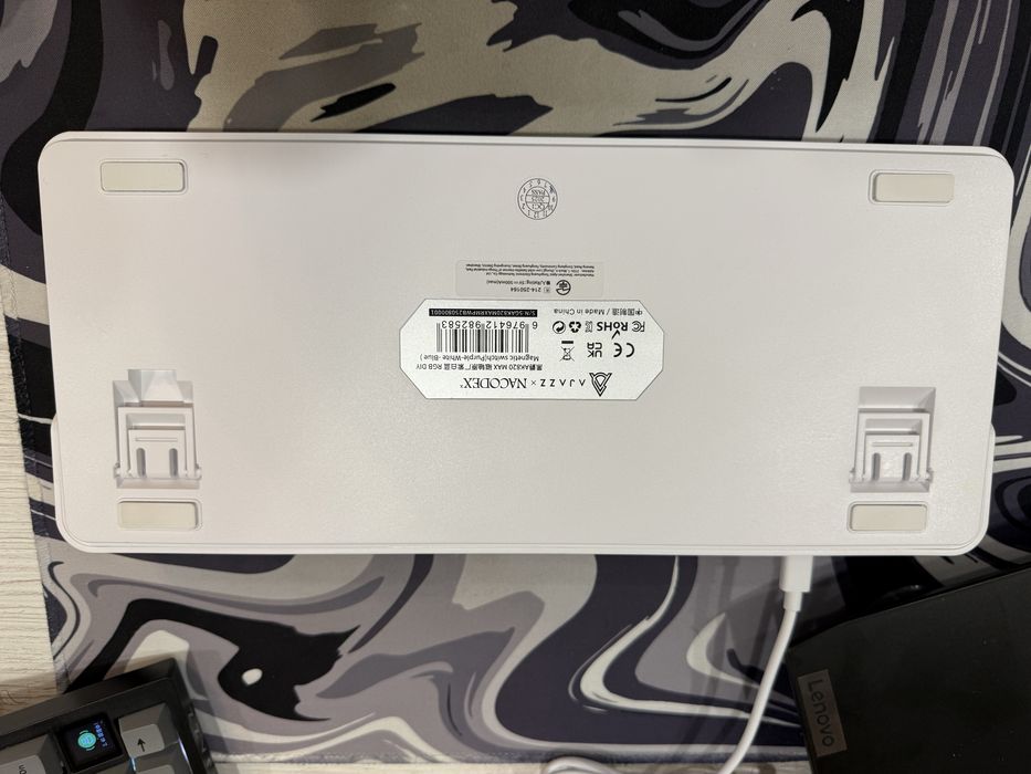 Ajazz AK820 Max !ГАРАНТІЯ! магнітна біло фіолетова клавіатура RGB нова ТОП