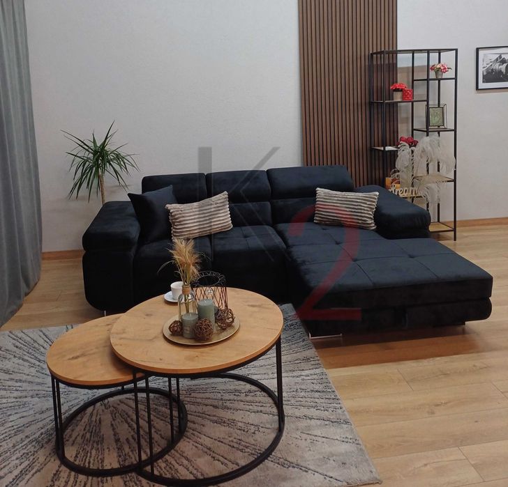 Narożnik ALEX MINI, kanapa rogówka USB rozkładana do salonu +gratis