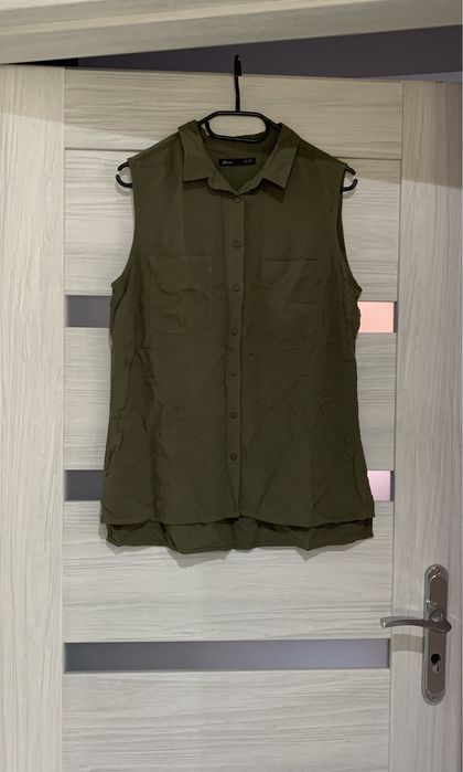 Koszula bez rękawów khaki
