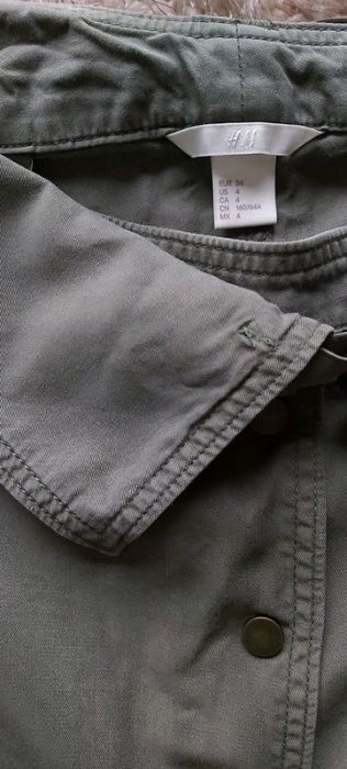 Spódnica khaki H&M, rozmiar 34. Wysyłka od 4.99!