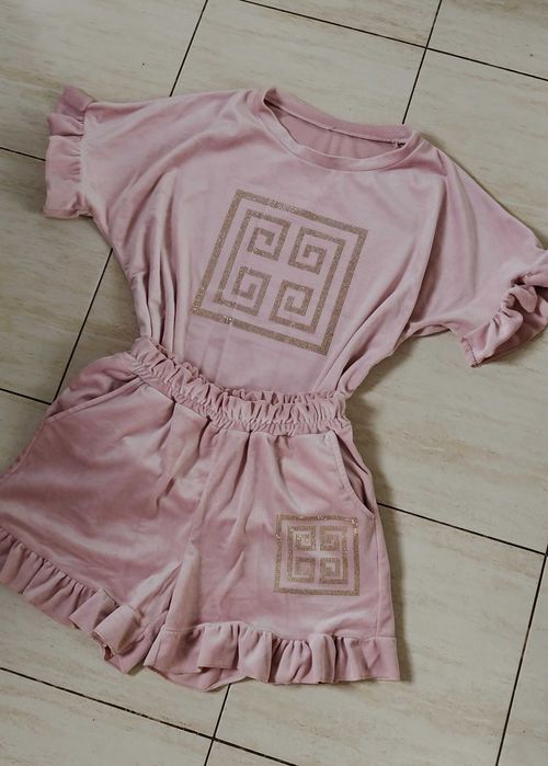 Komplet welurowy damski