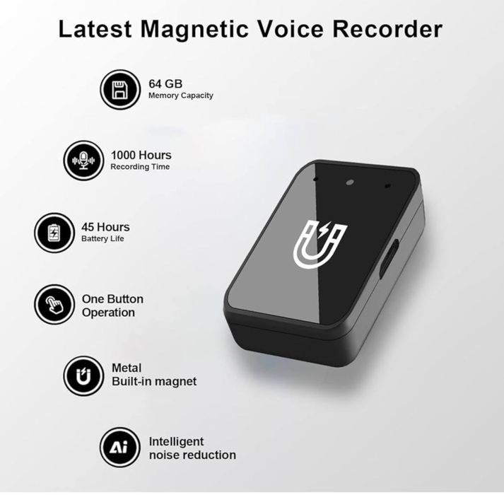 Диктофон - мініатюрний магнітний диктофон