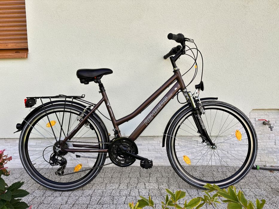 Rower REHBERG - koła 26, Trekking, aluminiowy, 2 x amor, Shimano