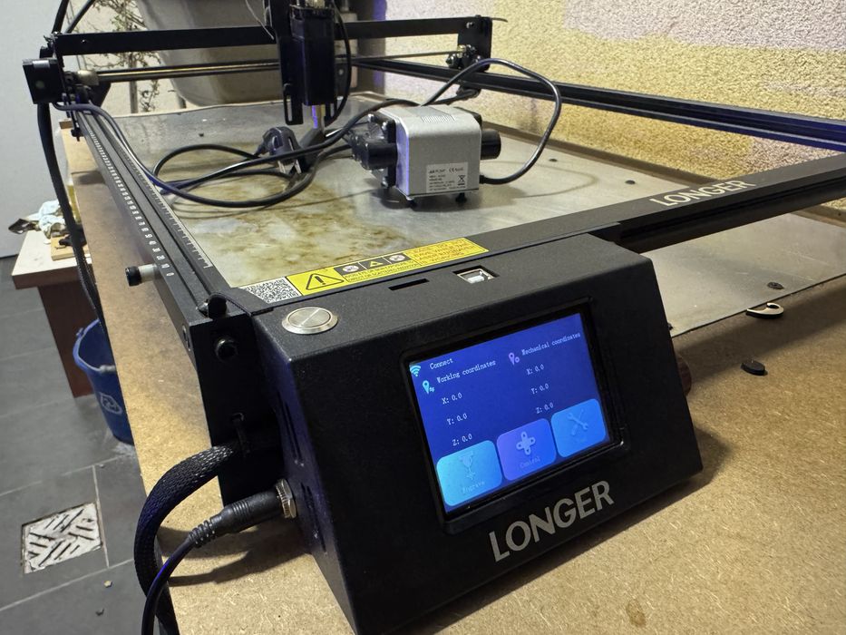 Laser longer ray 10W + przedluzka extend 850x400 mm + pompka