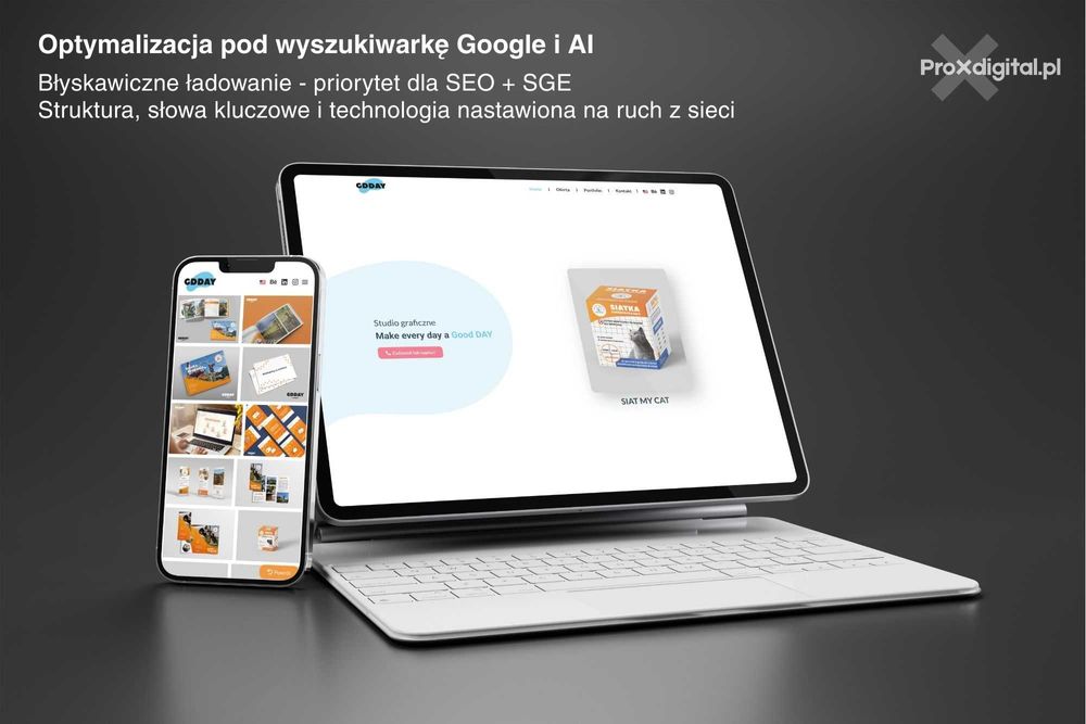 Profesjonalne strony internetowe + przygotowanie treści.