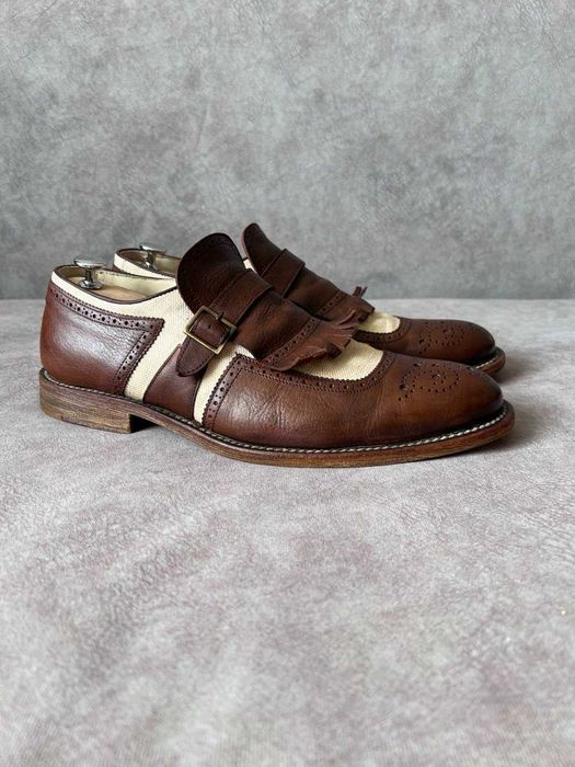 Оригінальні Шкіяряні Монки Modseto Bertotto 29см