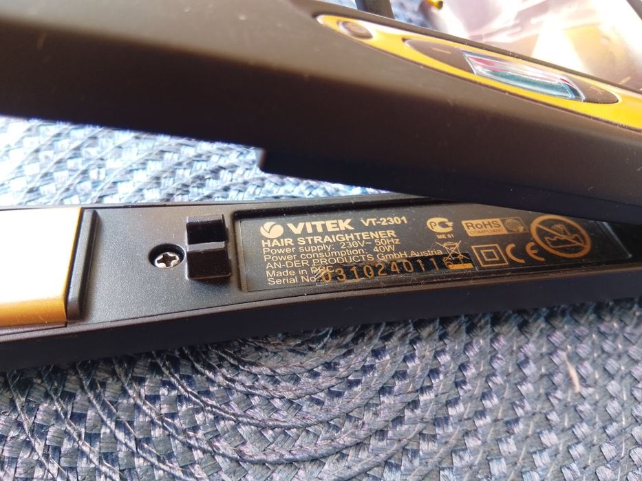 Випрямляч для волосся Vitek VT-2301, выпрямитель для волос, кераміка