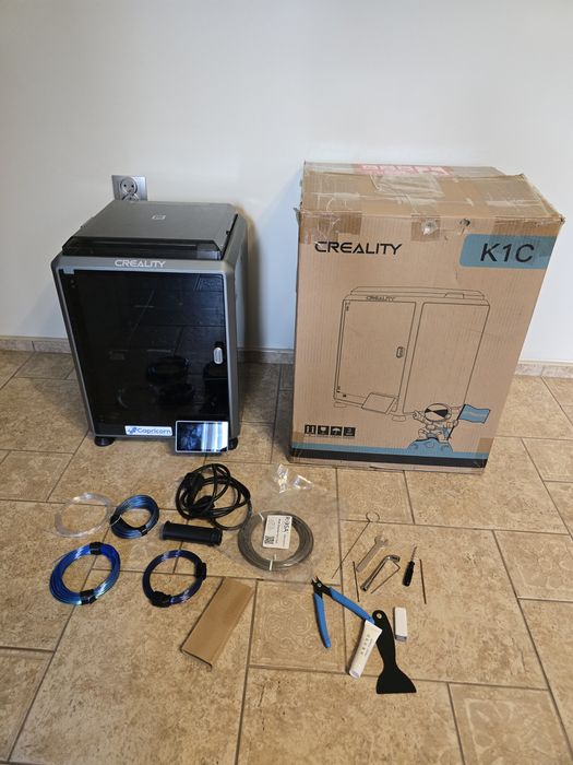 Drukarka 3D Creality K1C – stan bardzo dobry | 75 dni pracy | komplet