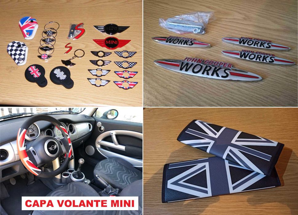 Símbolos MINI Cooper | Acessórios | Almofadas | Capas | Pinos Porta