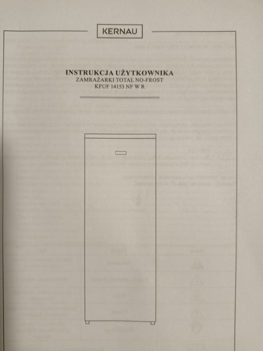 Zamrażarka Kernau KFUF 14153 NF W R nowa