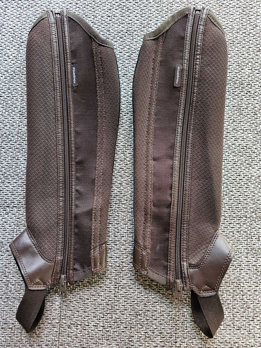 Sztylpy jeździeckie Fouganza, ochraniacze 35cm