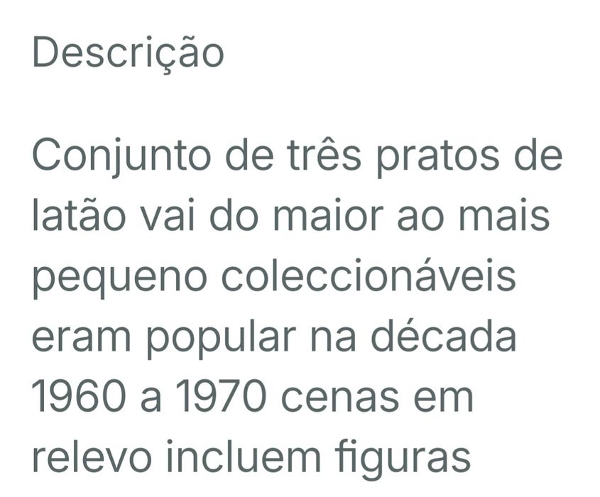 Pratos de latão artesanal