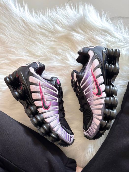 Nike TL Shox Black Pink 36-41р найк рожеві