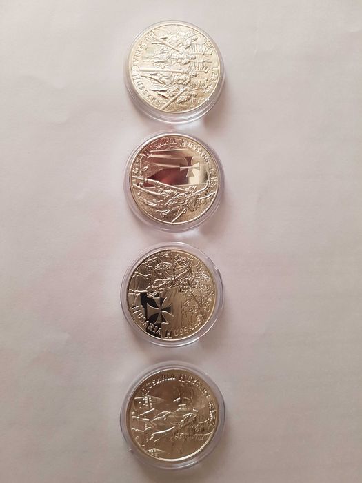 Srebrna Husaria zestaw 4 monety.