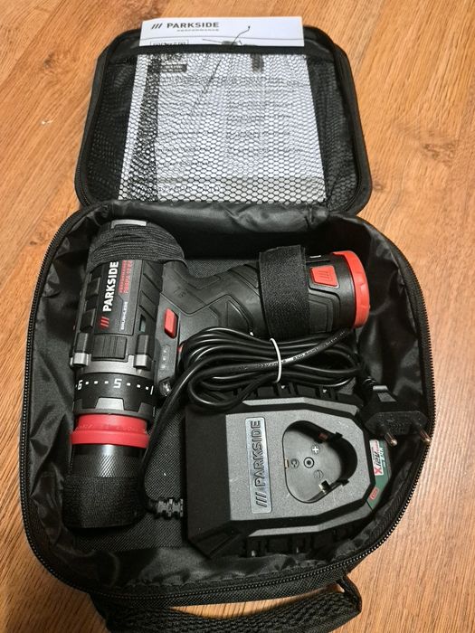 Wkrętarko-wiertarka Parkside performance 12v z aku I ładowarką
