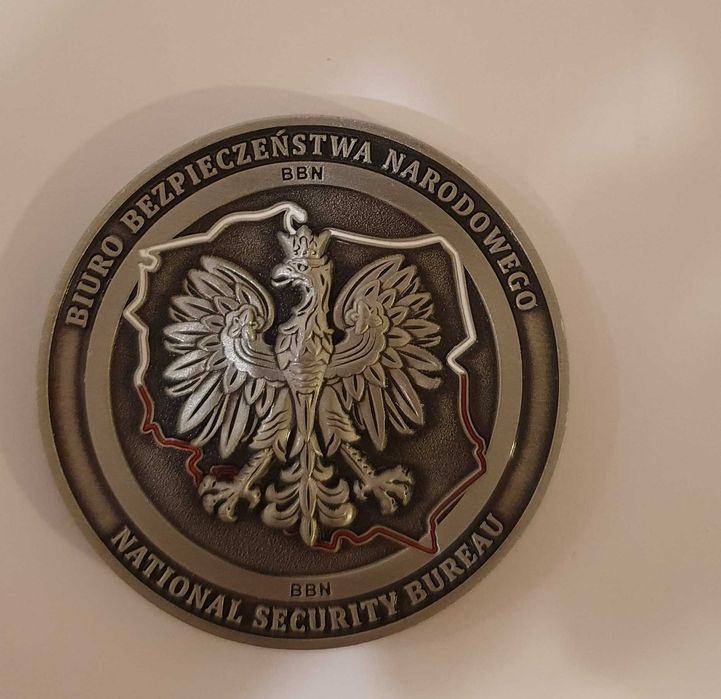 Coin Jacek Siewiera BBN moneta pamiątkowa Biuro Bezpieczeństwa Narodow