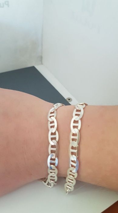 Łańcuszek szeroki pełny Marina Gucci,7.7 mm,srebro pr.925. Dzień ojca!